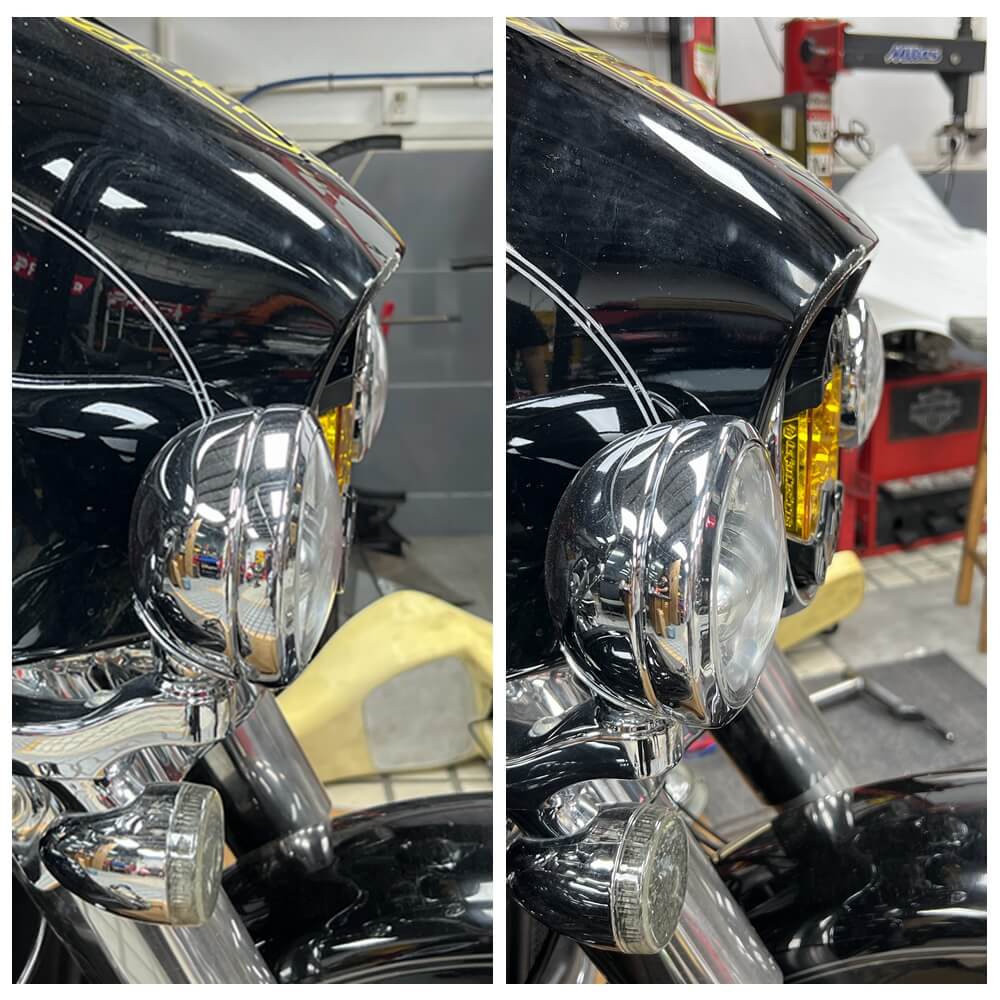 Harley Street Glide Baja Designs LP6 Shark Demon 2 LED Headlight Bracket System Adjust The Light Height Mount FLHT FLHTK 1999-2023 - pazoma