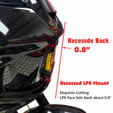 Baja Designs LP6 and Shark Demon 2 Headlight Bracket System Mounting Assembly For Harley Softail M8 Low Rider ST 117 FXLRST FXRST 2022-2025 - pazoma