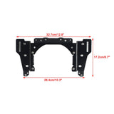 Baja Designs LP6 and Shark Demon 2 Headlight Bracket System Mounting Assembly For Harley Softail M8 Low Rider ST 117 FXLRST FXRST 2022-2025 - pazoma