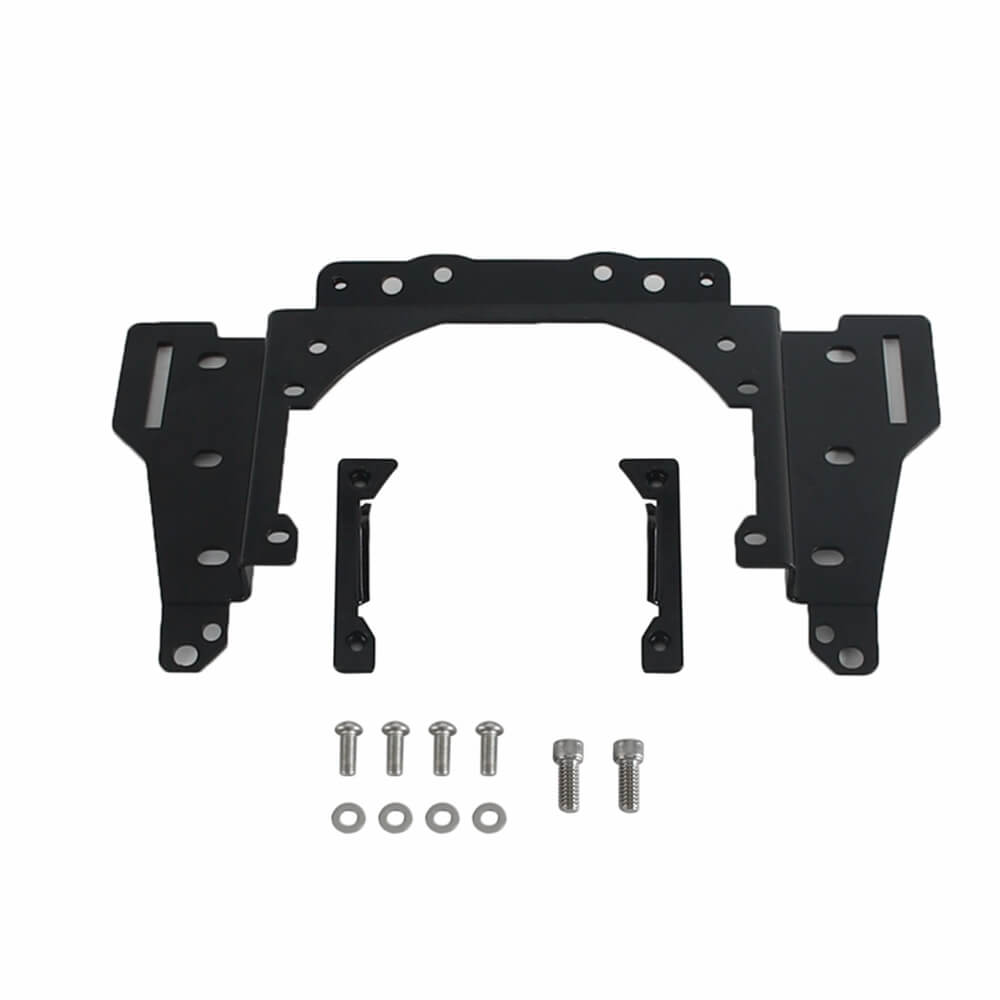 Baja Designs LP6 and Shark Demon 2 Headlight Bracket System Mounting Assembly For Harley Softail M8 Low Rider ST 117 FXLRST FXRST 2022-2025 - pazoma