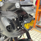 Baja Designs LP6 and Shark Demon 2 Headlight Bracket System Mounting Assembly For Harley Softail M8 Low Rider ST 117 FXLRST FXRST 2022-2025 - pazoma