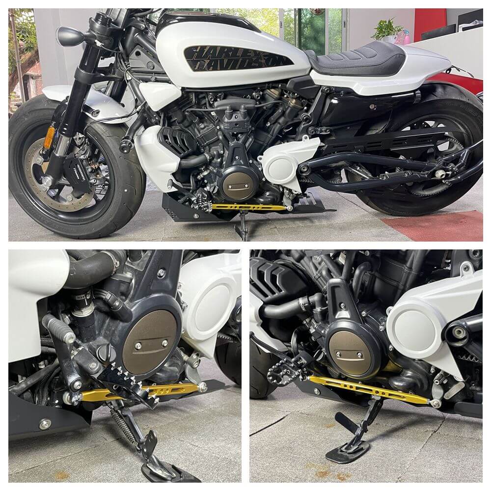 CNC Adjustable Shift Linkages Gear Shift Lever For Harley-Davidson Sportster S 1250 RH1250S 2021-2025 - pazoma