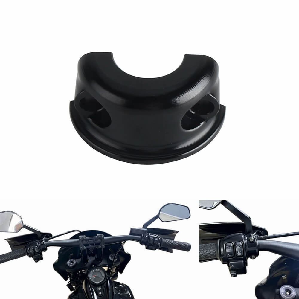 CNC Aluminum Universal Handlebar Clutch Brake Perch Half Clamp For Harley Touring Road Glide King Dyna Softail Sportster Street Bob XL - pazoma