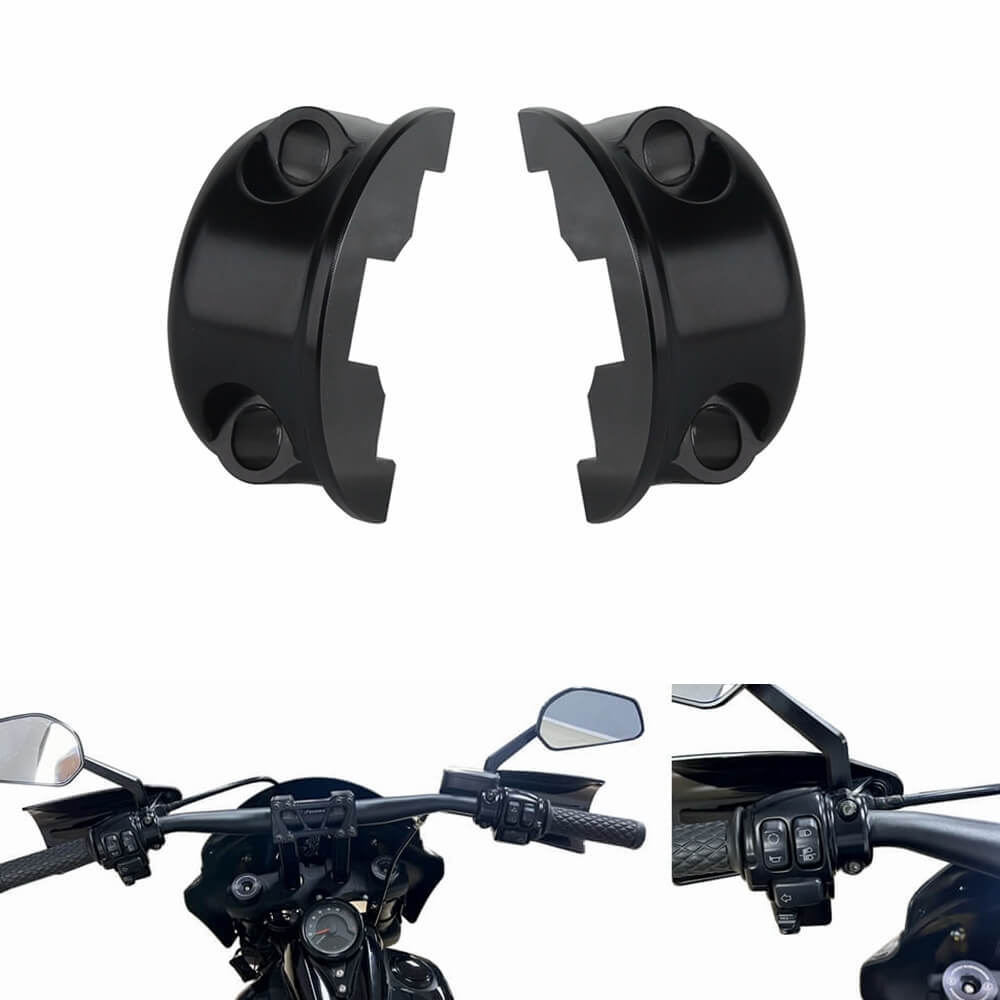 CNC Aluminum Universal Handlebar Clutch Brake Perch Half Clamp For Harley Touring Road Glide King Dyna Softail Sportster Street Bob XL - pazoma