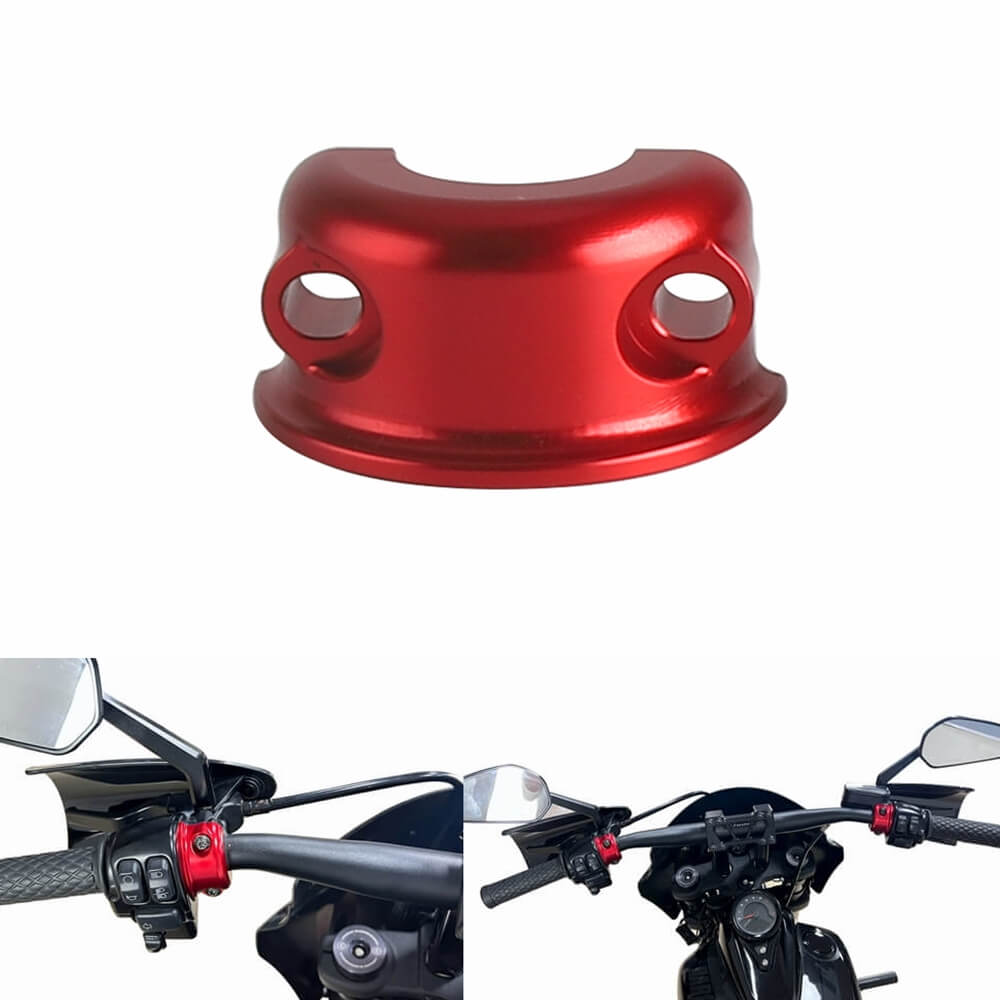 CNC Aluminum Universal Handlebar Clutch Brake Perch Half Clamp For Harley Touring Road Glide King Dyna Softail Sportster Street Bob XL - pazoma