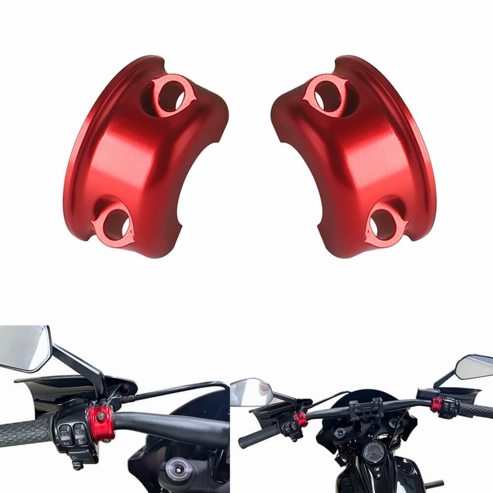 CNC Aluminum Universal Handlebar Clutch Brake Perch Half Clamp For Harley Touring Road Glide King Dyna Softail Sportster Street Bob XL - pazoma