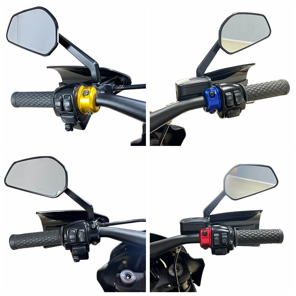 CNC Aluminum Universal Handlebar Clutch Brake Perch Half Clamp For Harley Touring Road Glide King Dyna Softail Sportster Street Bob XL - pazoma