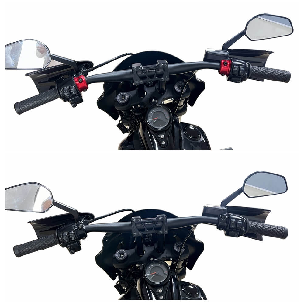 CNC Aluminum Universal Handlebar Clutch Brake Perch Half Clamp For Harley Touring Road Glide King Dyna Softail Sportster Street Bob XL - pazoma