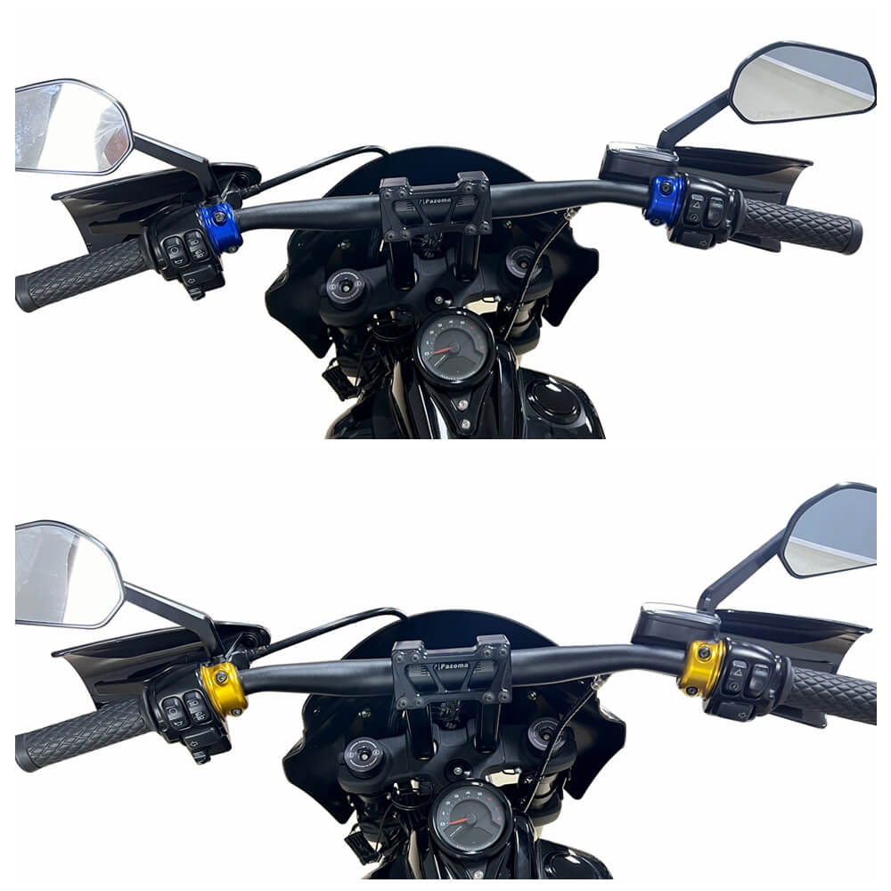 CNC Aluminum Universal Handlebar Clutch Brake Perch Half Clamp For Harley Touring Road Glide King Dyna Softail Sportster Street Bob XL - pazoma