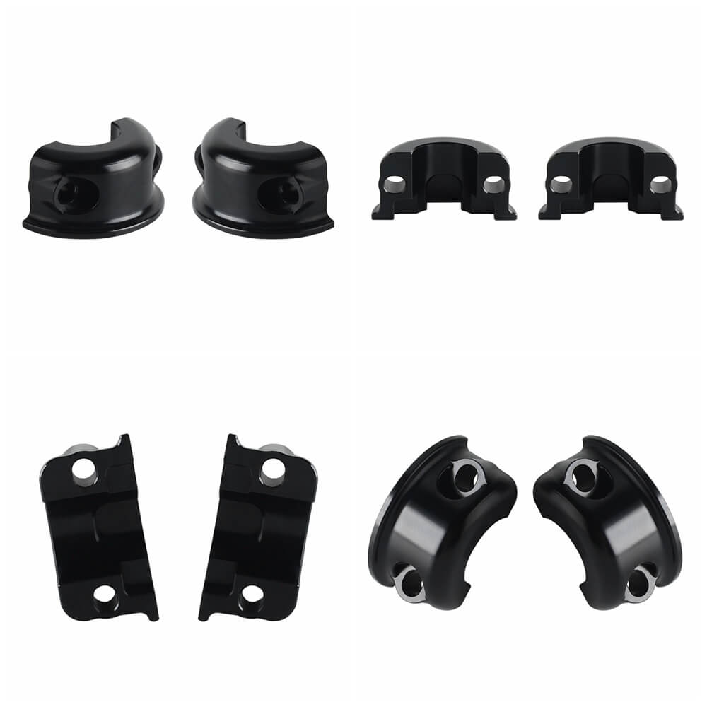 CNC Aluminum Universal Handlebar Clutch Brake Perch Half Clamp For Harley Touring Road Glide King Dyna Softail Sportster Street Bob XL - pazoma