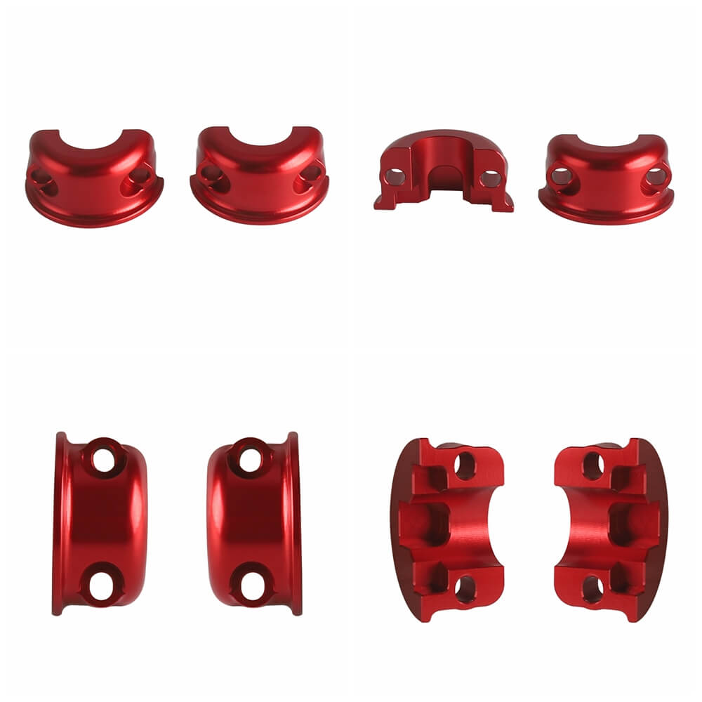 CNC Aluminum Universal Handlebar Clutch Brake Perch Half Clamp For Harley Touring Road Glide King Dyna Softail Sportster Street Bob XL - pazoma