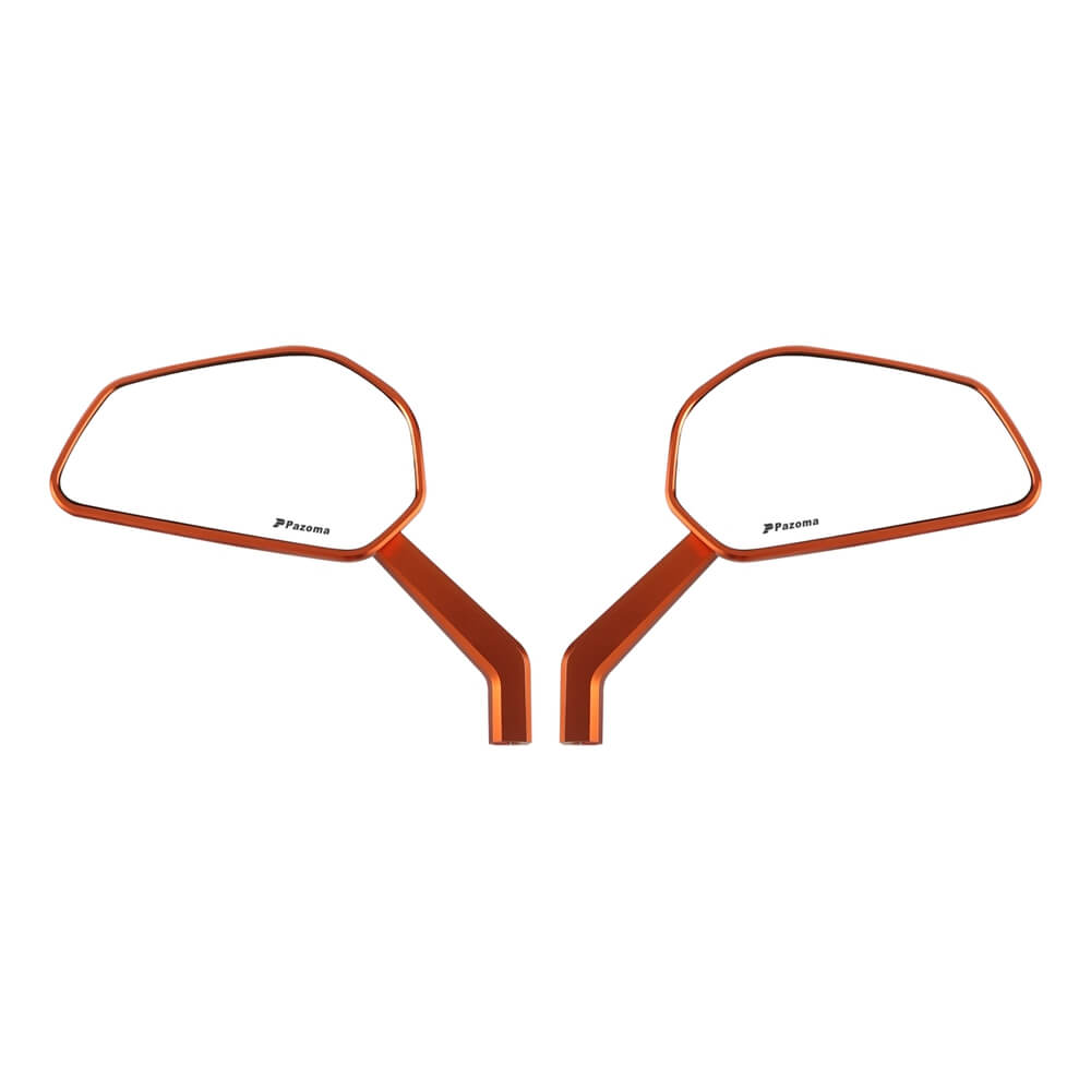 CNC Carbon Fiber Mirrors Rearview Side Mirror For Harley Softail Dyna FXR Street Bob Low Rider S ST Fat Bob Glide Club style - pazoma