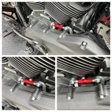 CNC Mid-Control Adjustable Shift Linkage Rod For Harley Davidson Softail M8 Dyna FXR - pazoma