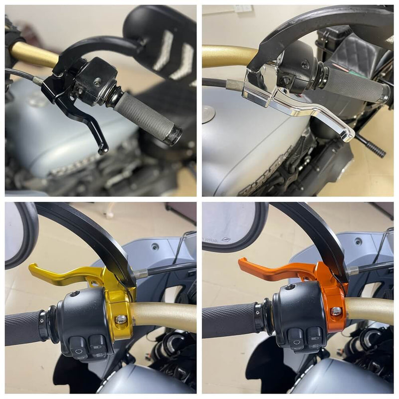 Harley Softail Slim FLSL Sport Glide FLSB Standard FXST Street Bob FXBBS FXDRS CNC Easy Pull Clutch & Brake Lever Combo 15-24 - pazoma
