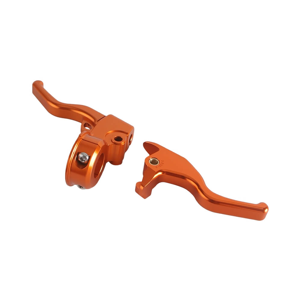 CNC Shorty Easy Pull Clutch & Brake Lever Combo For Harley Softail Low Rider S Sport Glide Standard Street Bob Fat Boy 15-2024 - pazoma