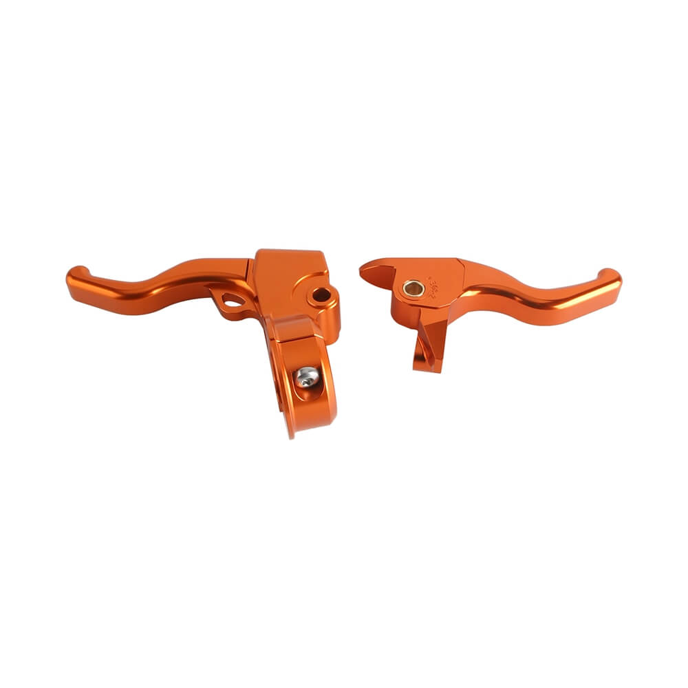 CNC Shorty Easy Pull Clutch & Brake Lever Combo For Harley Touring Street Road Glide Custom King Trike Tri Ultra Classic 08-13 - pazoma