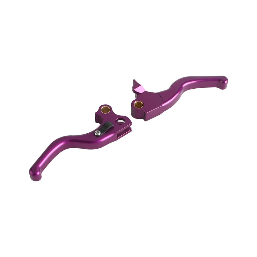 CNC Shorty Hand Control Lever Kit Brake Clutch Levers For Harley Dyna Convertible Fat Bob Low Rider Street Bob 1996-2017 - pazoma