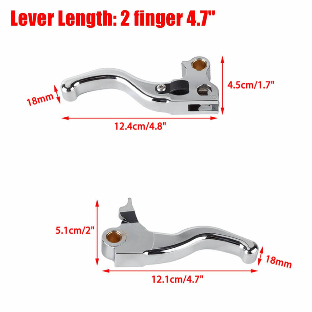 CNC Shorty Hand Control Lever Kit Brake Clutch Levers For Harley Softail Deluxe Blackline Deuce Fat Boy Standard Slim 1996-14 - pazoma