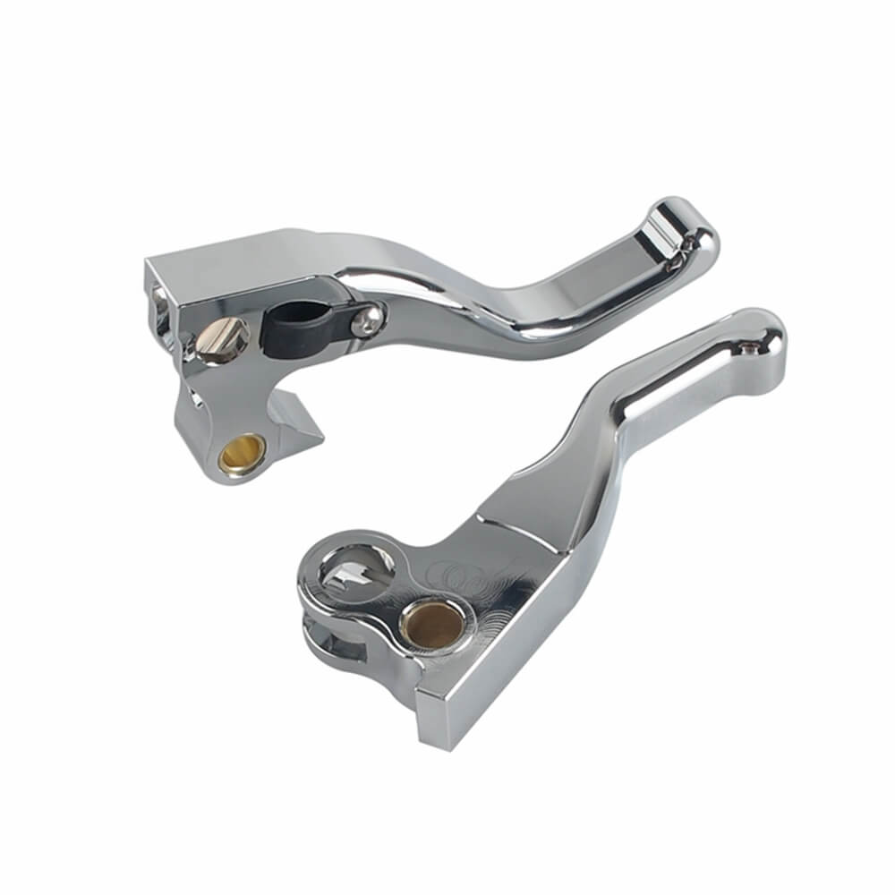 CNC Shorty Hand Control Lever Kit Brake Clutch Levers For Harley FL FX FXST FLST FXD FXR XL 1982-1995 Models by V-Twin - pazoma