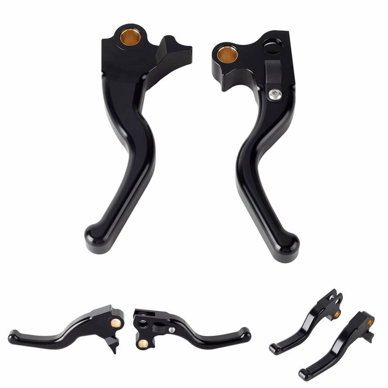 CNC Shorty Hand Control Lever Kit Brake Clutch Levers For Harley Softail Heritage Classic Springer Night Train Springer 96-14 - pazoma
