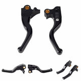CNC Shorty Hand Control Lever Kit Brake Clutch Levers For Harley Softail Heritage Classic Springer Night Train Springer 96-14 - pazoma
