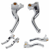 CNC Shorty Hand Control Lever Kit Brake Clutch Levers For Harley Softail Heritage Classic Springer Night Train Springer 96-14