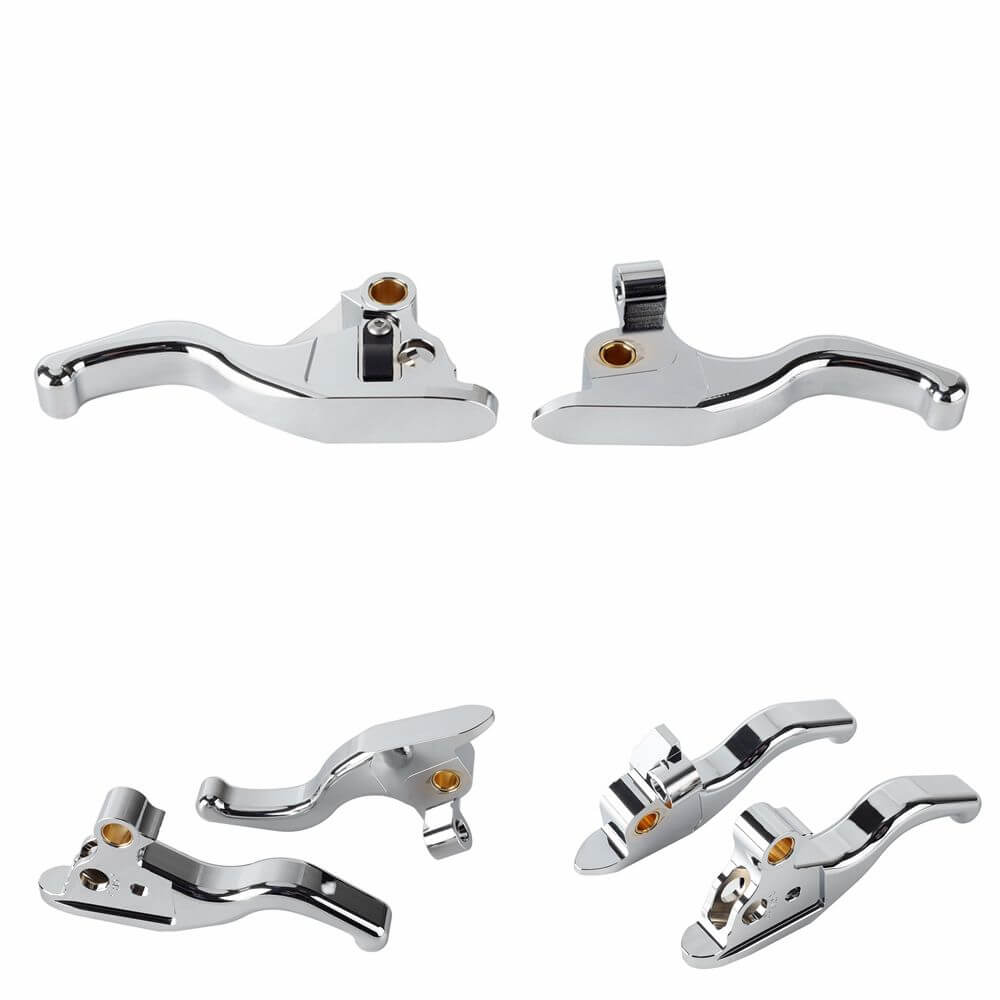 CNC Shorty Hand Control Lever Kit Brake Clutch Levers For Harley Street Glide Trike Tri Glide Ultra Classic 2008-2013 - pazoma