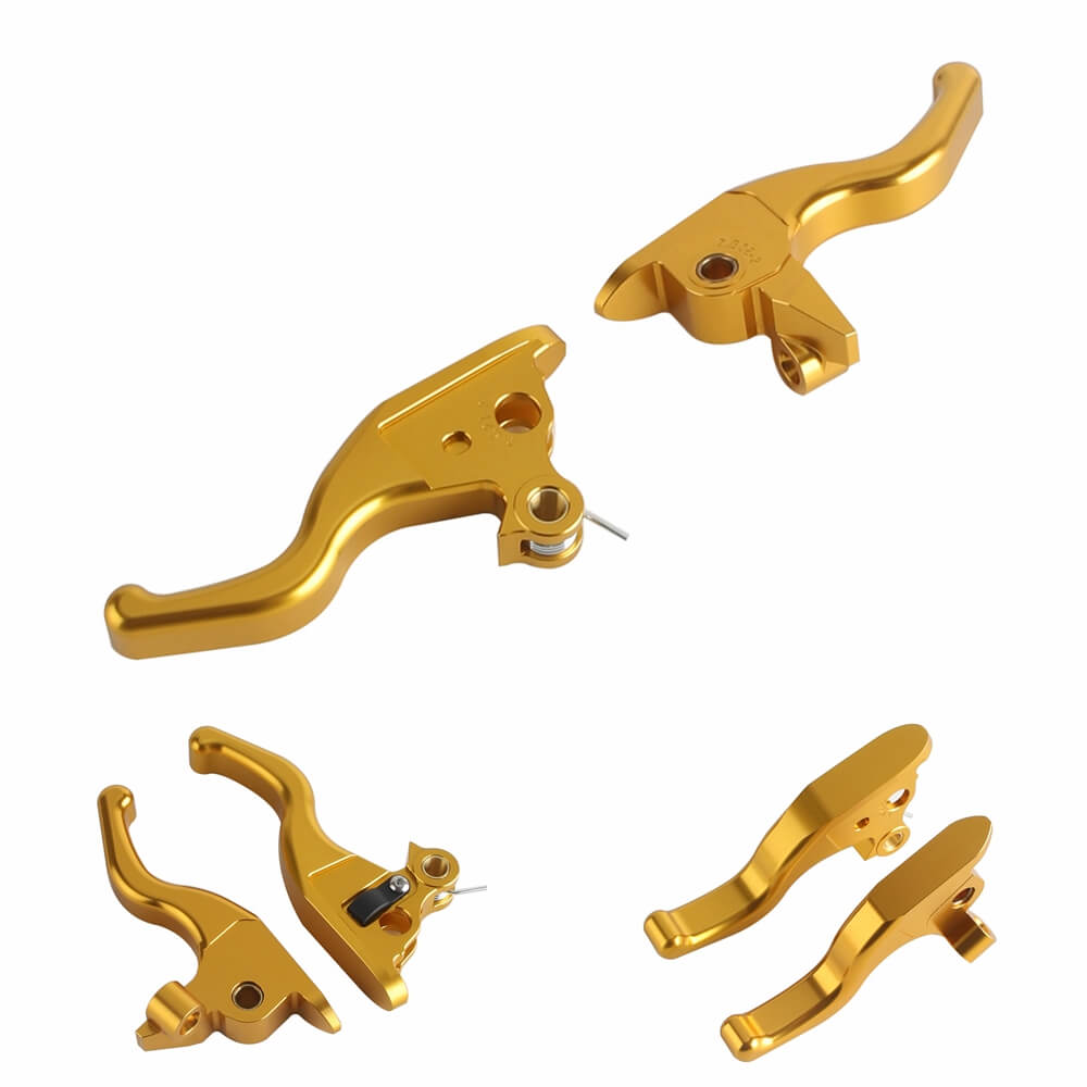 CNC Shorty Hand Control Lever Kit Brake Clutch Levers For Harley Touring Electra Glide Highway King Ultra Limited 2021-2024 - pazoma