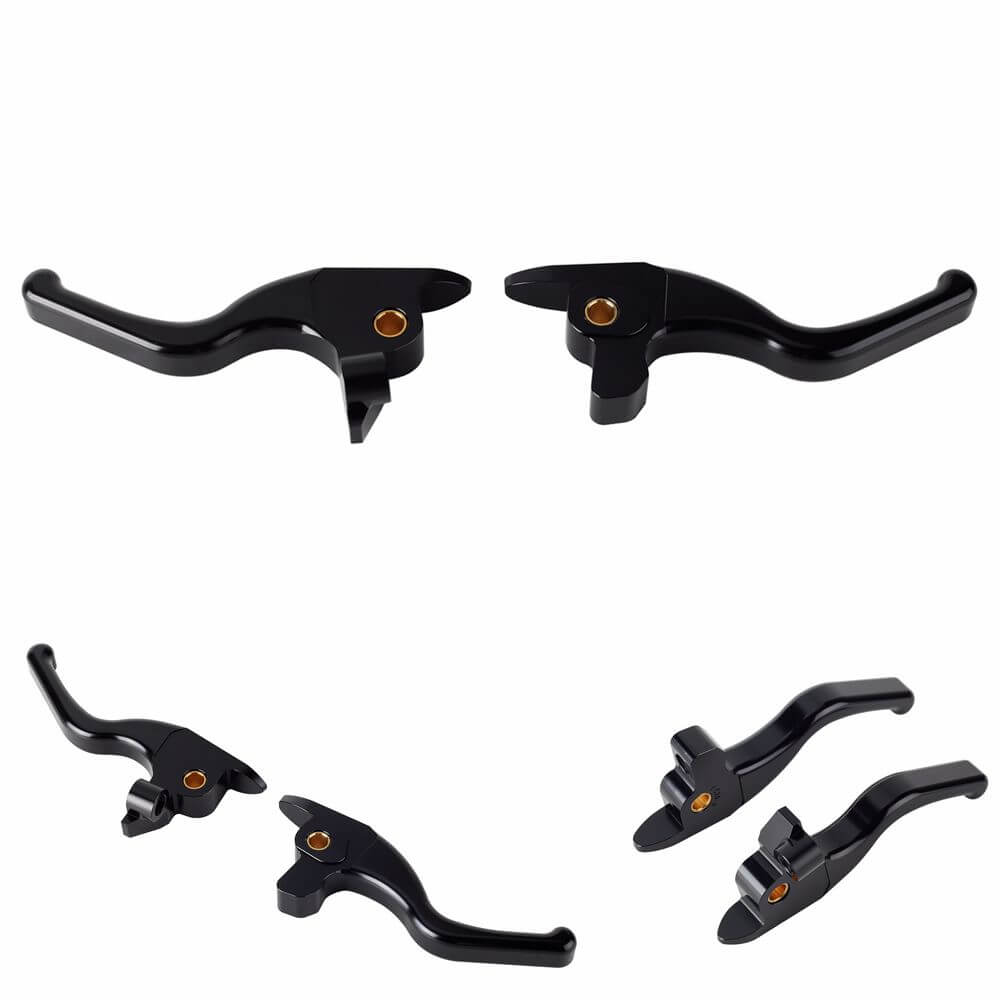 2017-20 Harley Touring Electra Glide Standard Ultra Classic Limited CNC Shorty Hand Control Lever Kit Brake Clutch Levers - pazoma