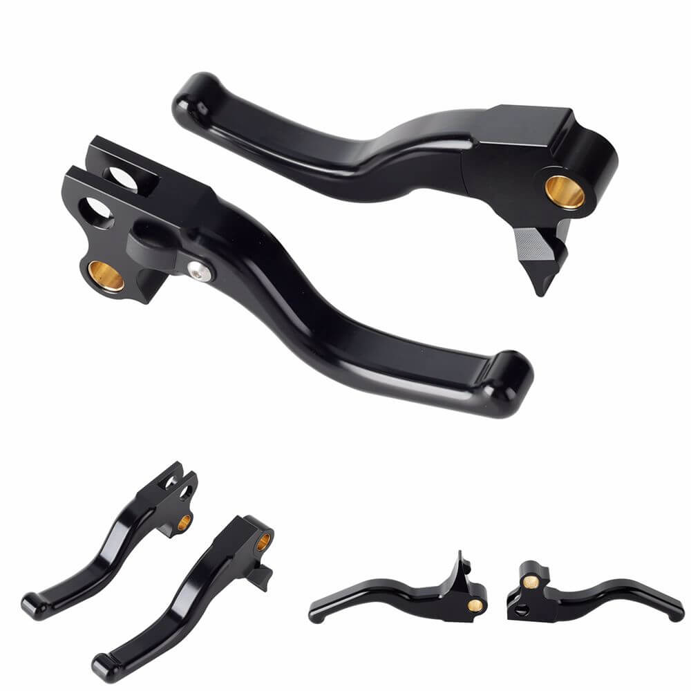 CNC Shorty Hand Control Lever Kit Brake Clutch Levers For Harley Touring Electra Street Glide Road King 1996-2007 - pazoma