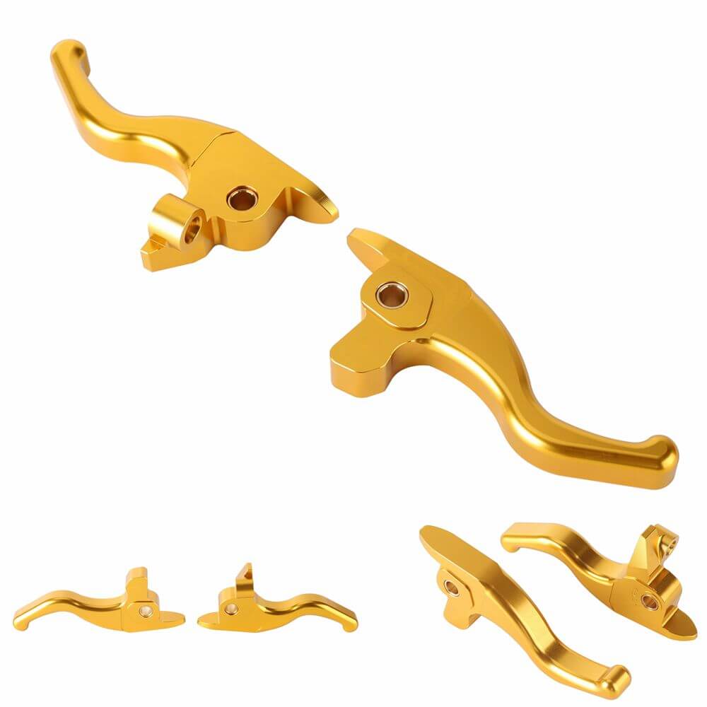 CNC Shorty Hand Control Lever Kit Brake Clutch Levers For Harley Touring Road King Special Street Glide CVO/SE 2017-2020 - pazoma