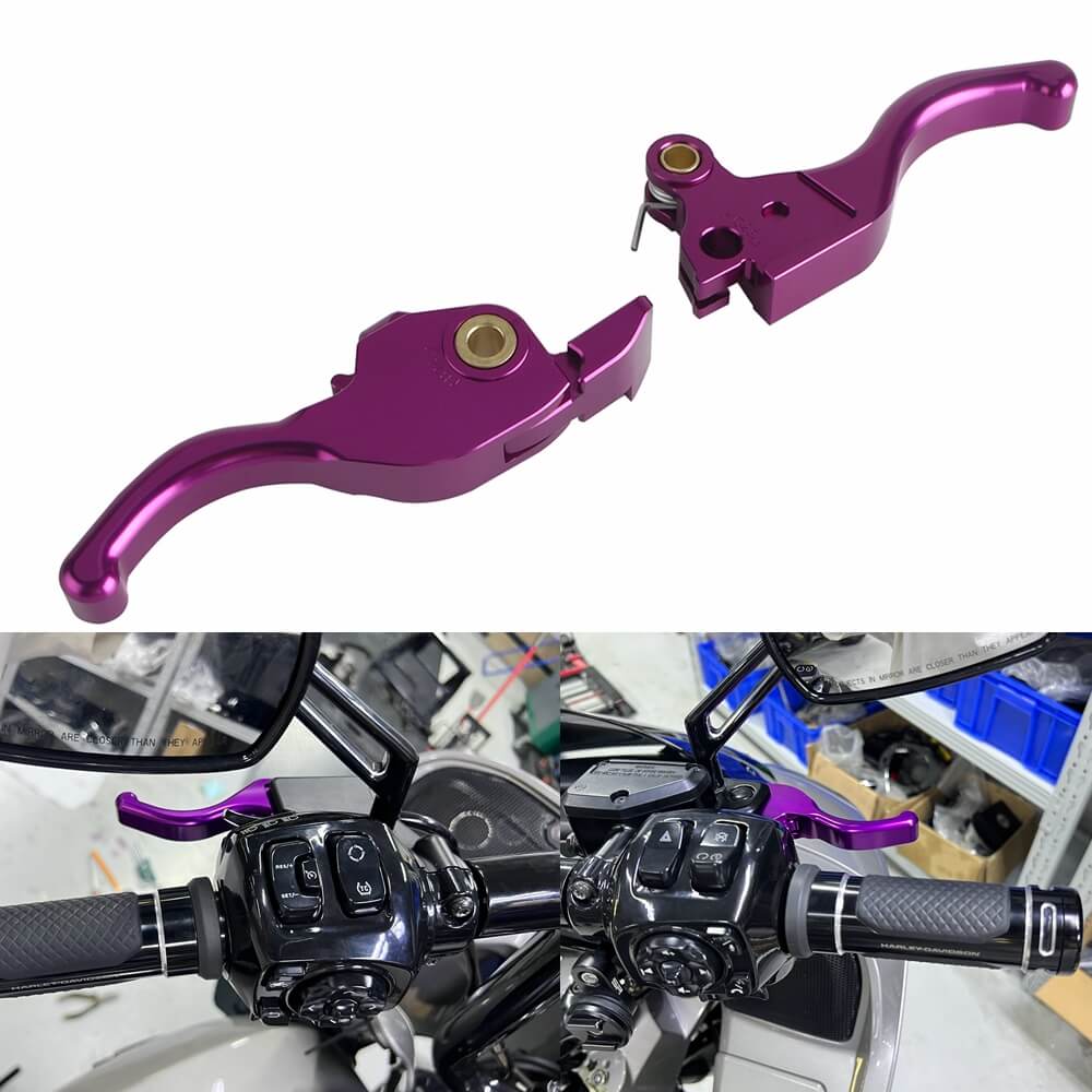 CNC Shorty Hand Control Lever Kit Brake Clutch Levers For Harley Touring Street Glide Road Glide ST CVO 2023-2025 - pazoma