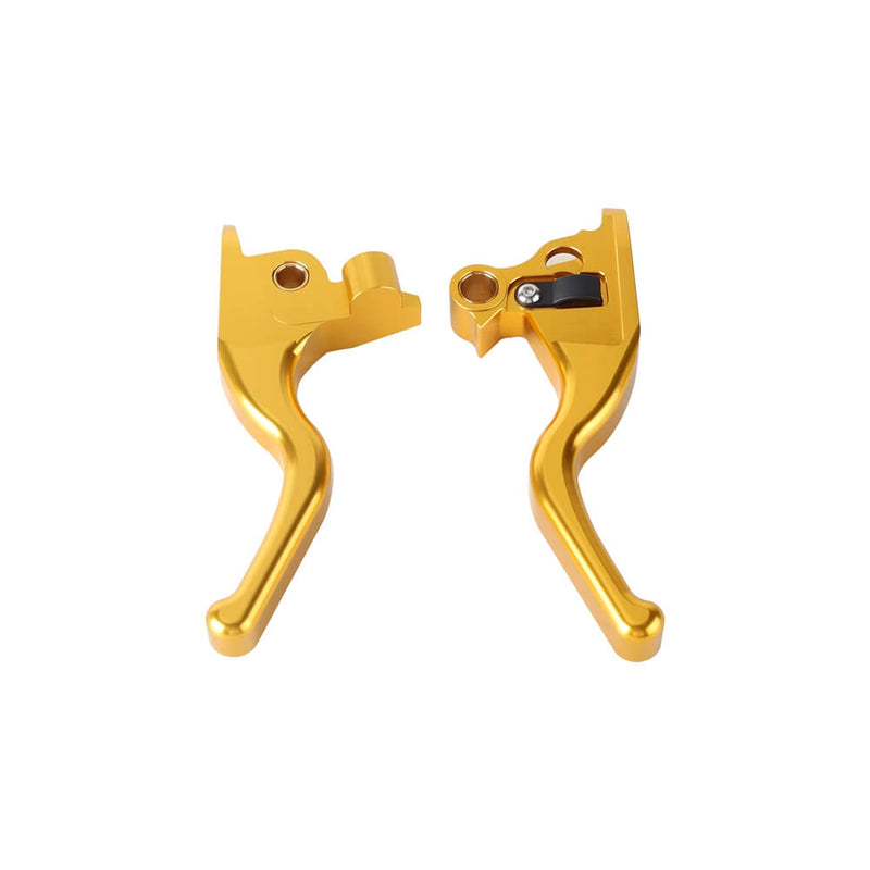 CNC Shorty Hand Control Lever Kit Brake Clutch Levers For Harley Touring Street Road Glide Custom Road King 2008-2013 - pazoma
