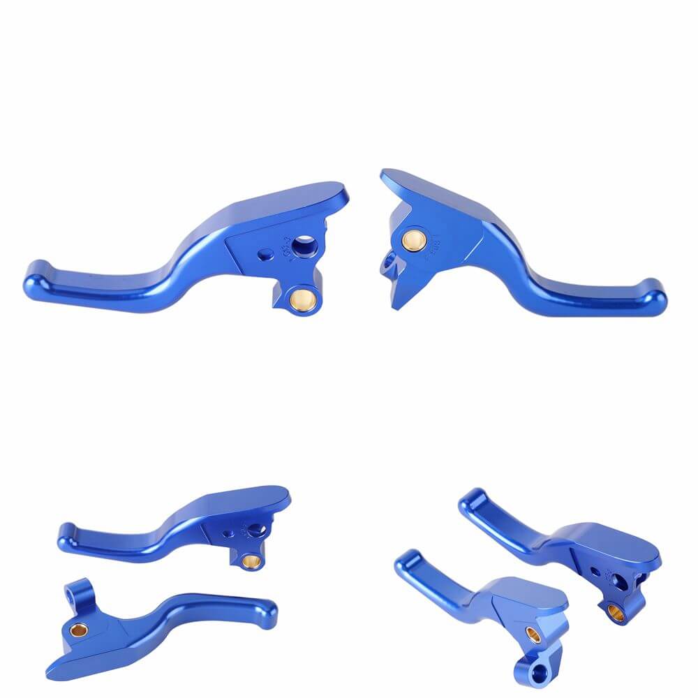 CNC Shorty Hand Control Lever Kit Brake Clutch Levers For Harley Touring Street Road Glide Custom Road King 2008-2013 - pazoma