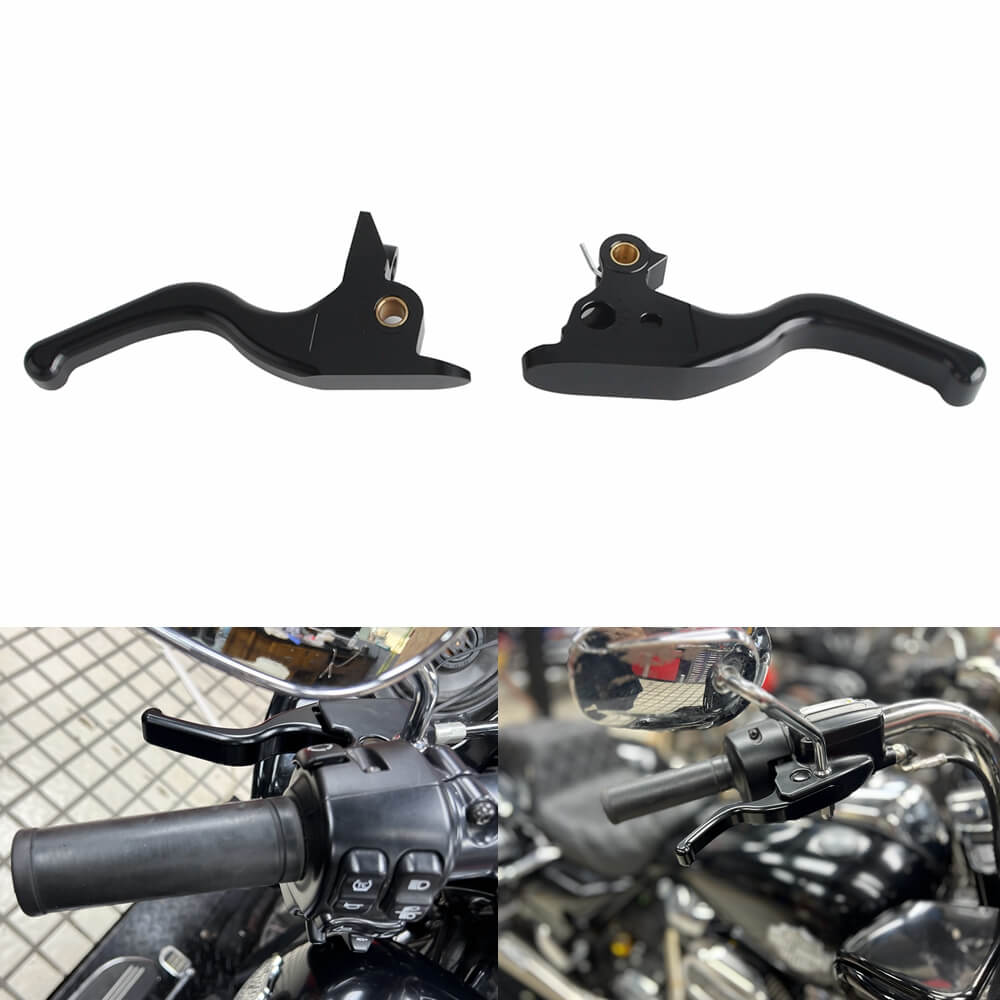CNC Shorty Hand Control Lever Kit Brake Clutch Levers For Harley Touring Street Road Glide ST Road King Special 2021-2024 - pazoma