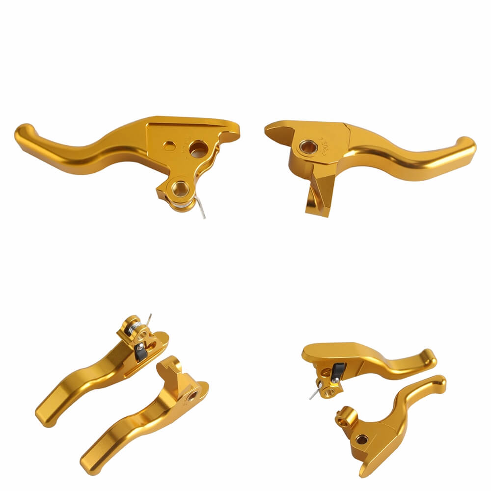 CNC Shorty Hand Control Lever Kit Brake Clutch Levers For Harley Touring Street Road Glide ST Road King Special 2021-2024 - pazoma