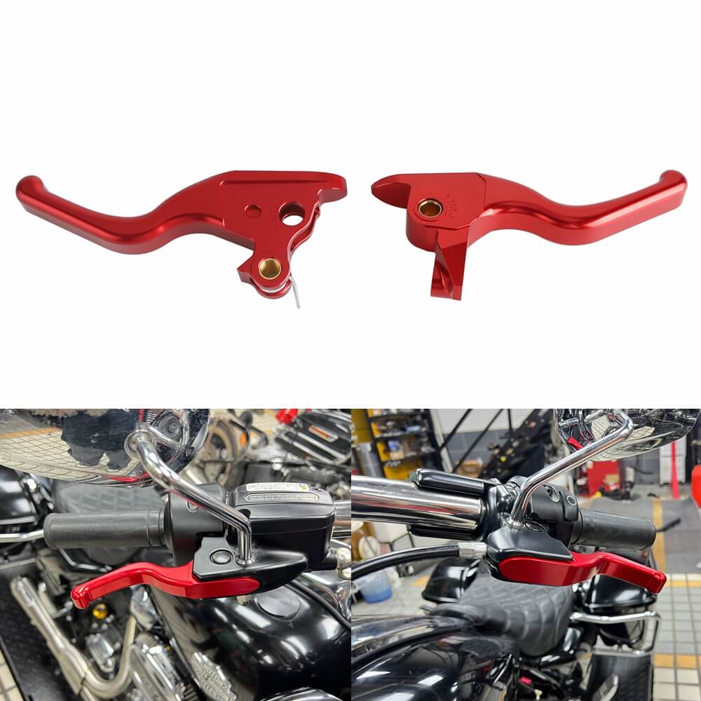CNC Shorty Hand Control Lever Kit Brake Clutch Levers For Harley Touring Street Road Glide ST Road King Special 2021-2024 - pazoma