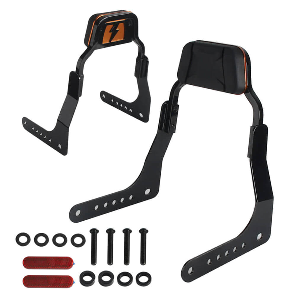 Club Style Backrests Low profile Fixed Mini Sports Sissy Bar Kit For Harley M8 Softail Low Rider S FXLR FXLRS 2018+ - pazoma