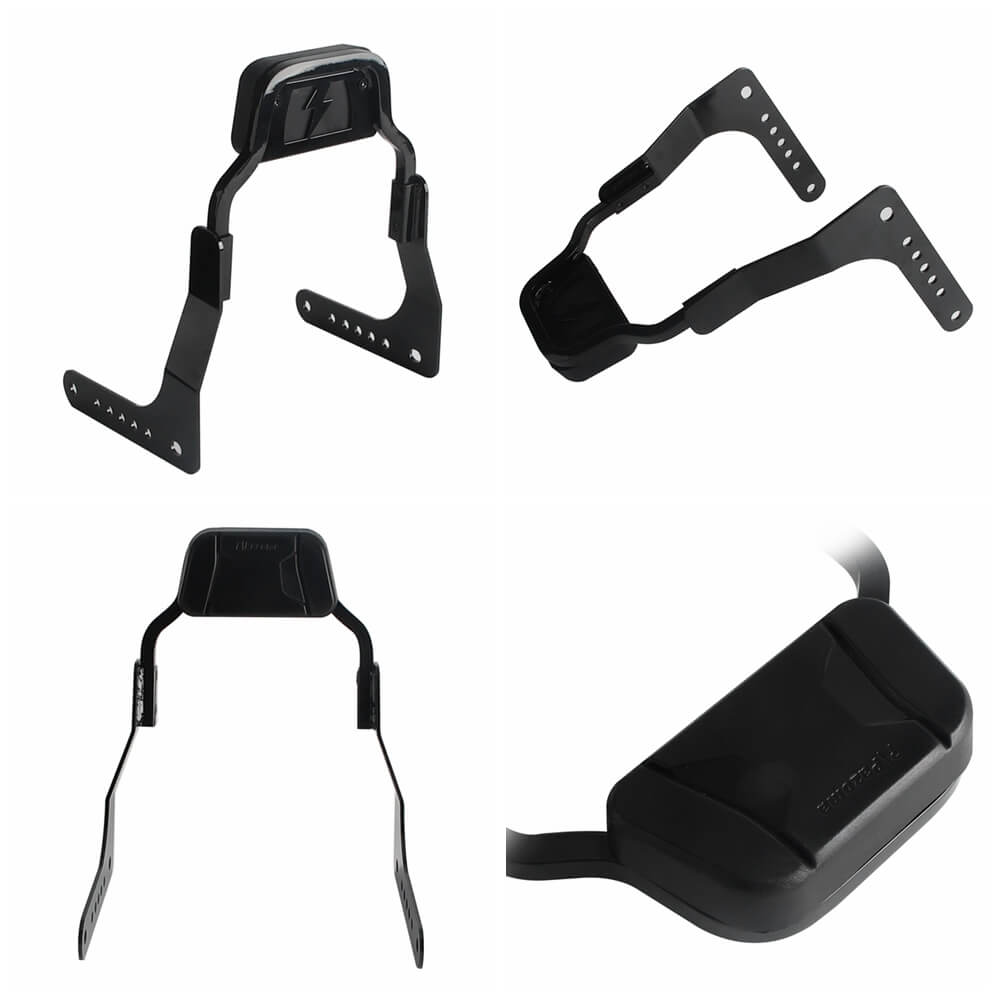 Harley M8 Softail Low Rider ST FXLRST FXRST Sport Glide FLSB Club Style Passenger Backrests Low profile Fixed Mini Sports Sissy Bar Kit 18-up - pazoma