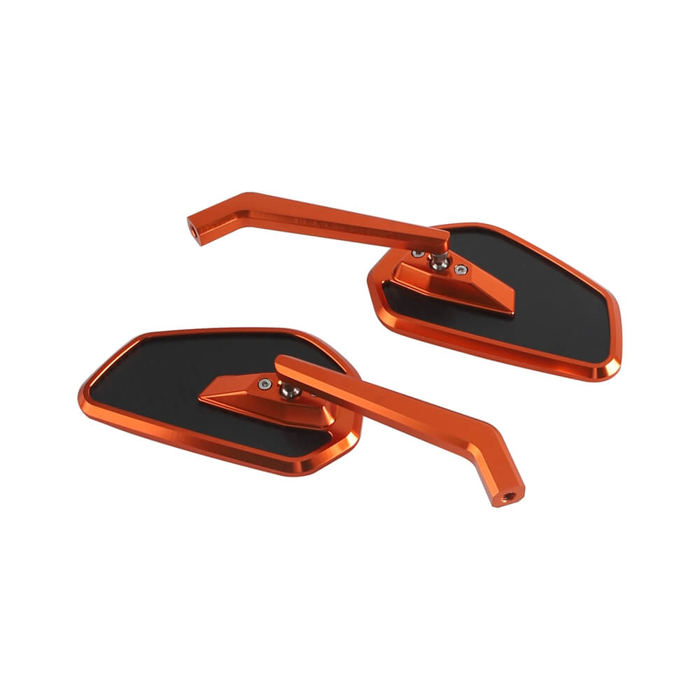 Club Style CNC Carbon Fiber Mirrors Rearview Side Mirror For Harley Street Road Glide Dyna Low Rider Super Glide Sportster XL T-Bars - pazoma