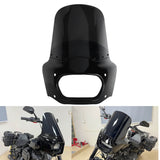 Club Style Front Headlight Fairing w/15" 11" Windshield For Harley Softail M8 Fat Bob 114 FXFB FXFBS 2018-2025 - pazoma