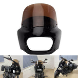 Club Style Front Headlight Fairing w/15" 11" Windshield For Harley Softail M8 Fat Bob 114 FXFB FXFBS 2018-2025 - pazoma