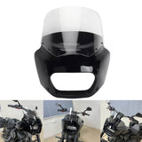 Club Style Front Headlight Fairing w/15" 11" Windshield For Harley Softail M8 Fat Bob 114 FXFB FXFBS 2018-2025 - pazoma