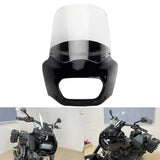 Club Style Front Headlight Fairing w/15" 11" Windshield For Harley Softail M8 Fat Bob 114 FXFB FXFBS 2018-2025 - pazoma