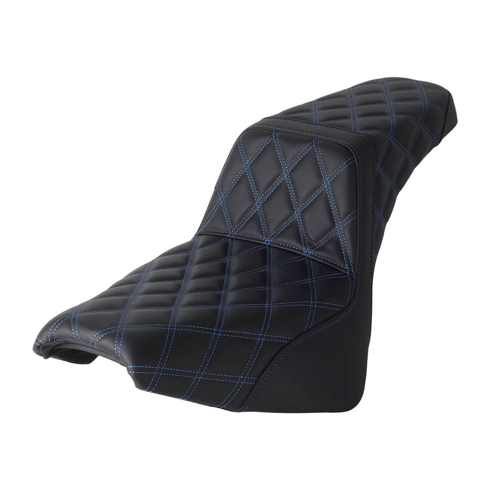 Club Style LS Step 2-Up Gel Pad Seat for Harley Davidson Softail Street Bob Slim Standard 114 FXBB FXBBS FXST FLDE FLSL FLHC FLHCS 2018-2024 - pazoma