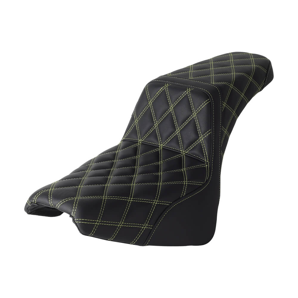 Club Style LS Step 2-Up Gel Pad Seat for Harley Davidson Softail Street Bob Slim Standard 114 FXBB FXBBS FXST FLDE FLSL FLHC FLHCS 2018-2024 - pazoma