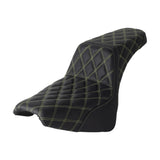 Club Style LS Step 2-Up Gel Pad Seat for Harley Davidson Softail Street Bob Slim Standard 114 FXBB FXBBS FXST FLDE FLSL FLHC FLHCS 2018-2024 - pazoma