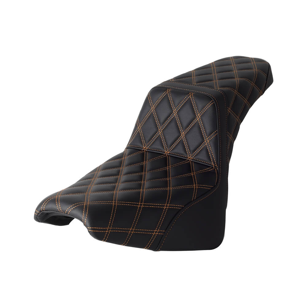 Club Style LS Step 2-Up Gel Pad Seat for Harley Davidson Softail Street Bob Slim Standard 114 FXBB FXBBS FXST FLDE FLSL FLHC FLHCS 2018-2024 - pazoma