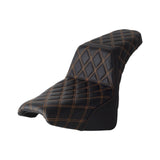 Club Style LS Step 2-Up Gel Pad Seat for Harley Davidson Softail Street Bob Slim Standard 114 FXBB FXBBS FXST FLDE FLSL FLHC FLHCS 2018-2024 - pazoma