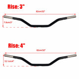 Club Style Moto Bars Stainless Performance Mid-Rise 1" Dia Handlebar For Harley Road Glide Street Glide Ultra ST CVO 2023.5-2025 - pazoma